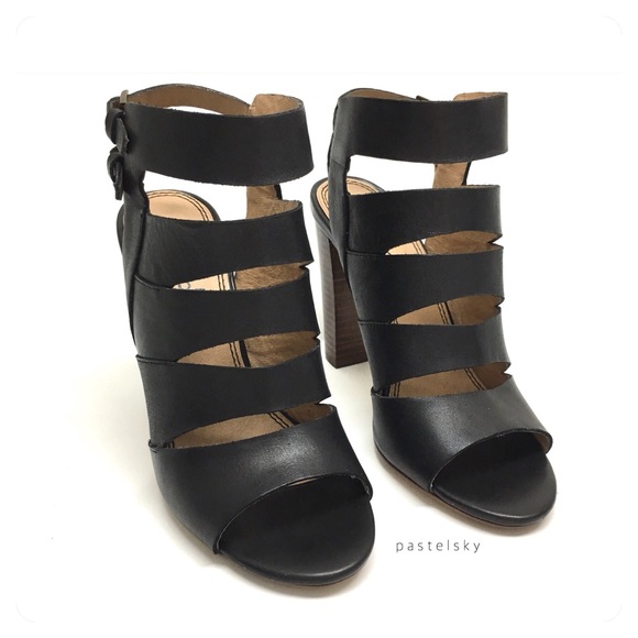 SPLENDID stacked heel sandal - Picture 2 of 5